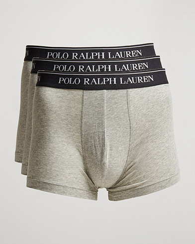 Men | Underwear | Polo Ralph Lauren | 3-Pack Trunk Andover Heather Grey