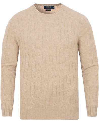  Cashmere Knitted Cable Oatmeal