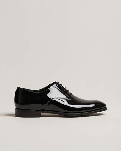 Men | Handmade Shoes | Crockett & Jones | Overton Oxfords Black Patent