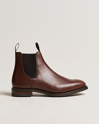 Men | Boots | Loake 1880 | Chatsworth Chelsea Boot Brown Waxy Leather