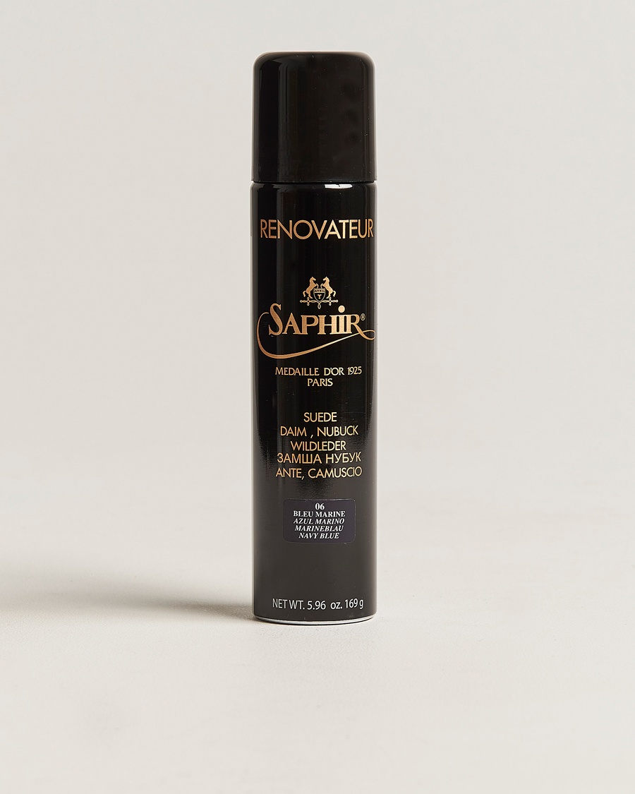 Saphir Medaille d'Or Renovateur Suede 250 ml Spray Navy Blue – Blue