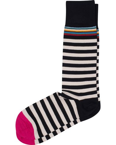  Multi Top Stripe Sock Black/White
