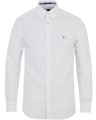  Fitted Body Oxford Shirt White
