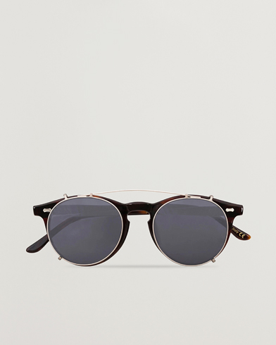 Men |  | TBD Eyewear | Pleat Clip On Sunglasses Classic Tortoise