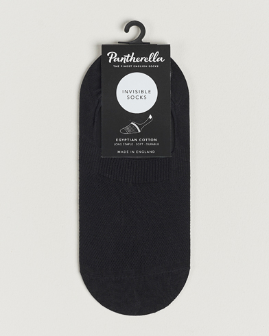 Men | Ankle Socks | Pantherella | Footlet Cotton/Nylon Sock Black