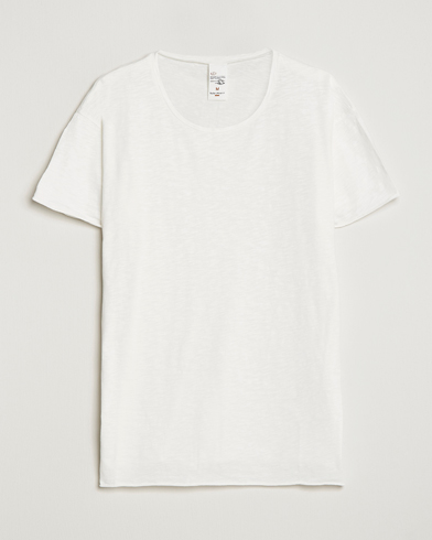 Men | White t-shirts | Nudie Jeans | Roger Slub Crew Neck Tee Off White