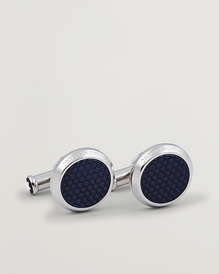 Montblanc Steel Meisterstück Cuff Links Blue – Blue