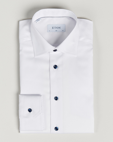 Men | Formal | Eton | Slim Fit Signature Twill Shirt White