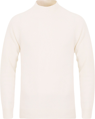  Lambswool Funnel Neck Ice White