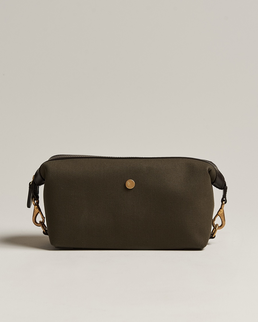 Mismo M/S Nylon Washbag Army/Dark Brown – Green
