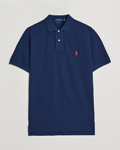 Men | Polo Shirts | Polo Ralph Lauren | Custom Slim Fit Polo Newport Navy