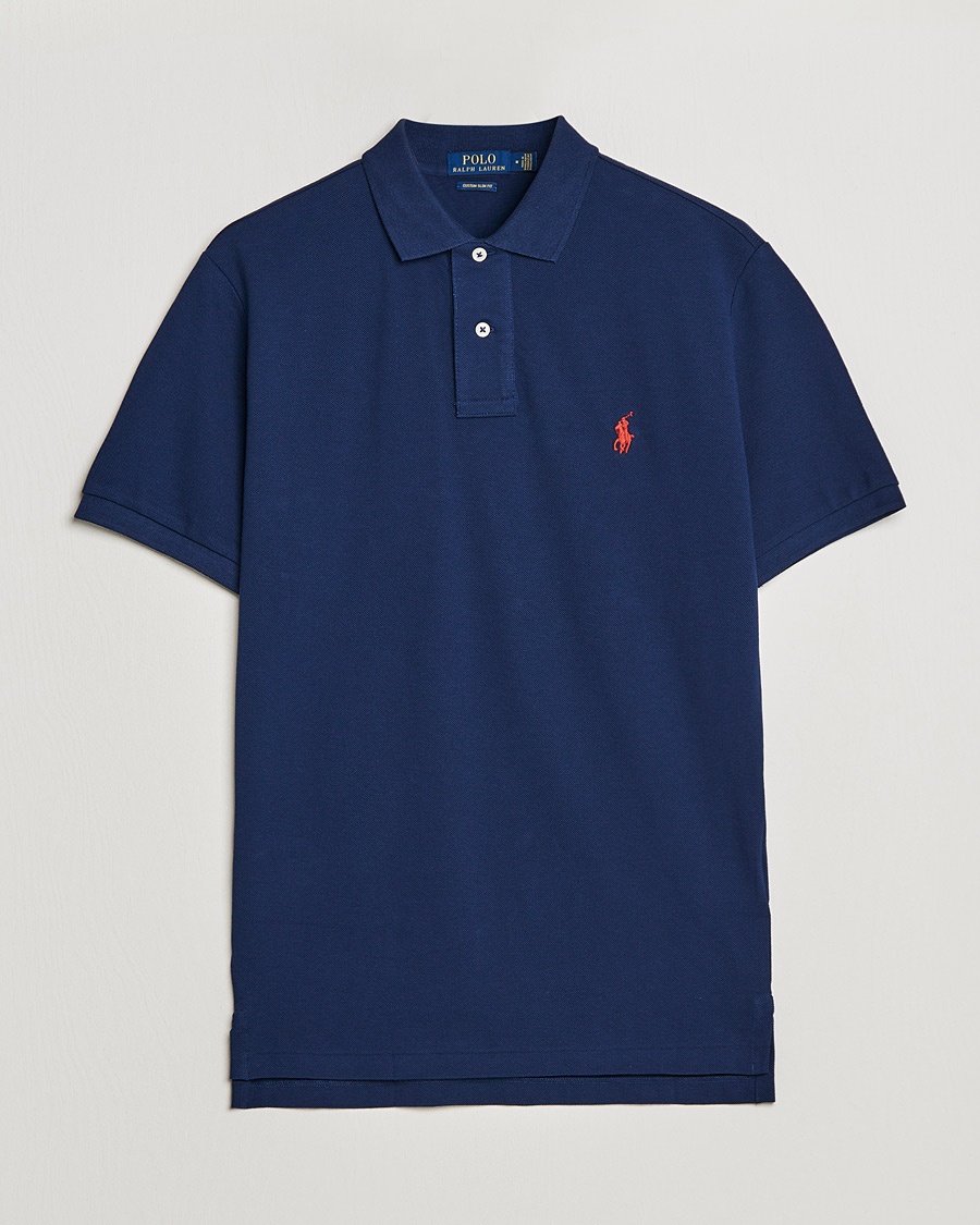 Polo Ralph Lauren Custom Slim Fit Polo Newport Navy – Blue