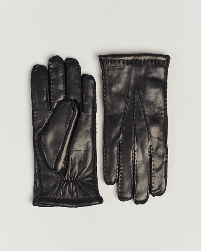 Men | Warming accessories | Hestra | George Lambskin Hairsheep Glove Black