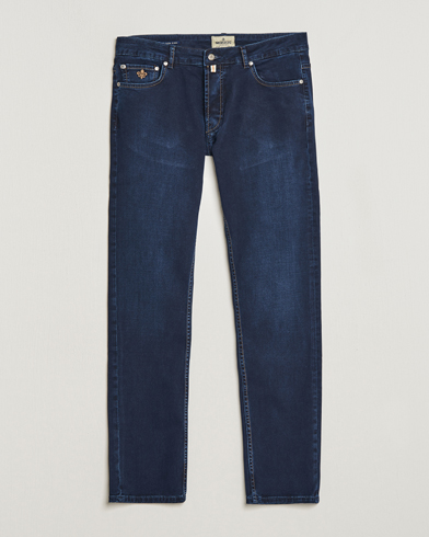 Men | Jeans | Morris | Steve Satin Jeans Dark Blue