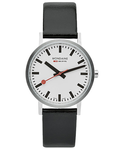 Leather strap |  New Classic Brushed Black 36mm