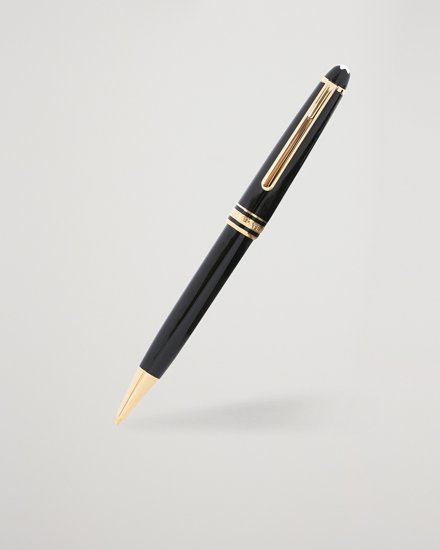 Montblanc 165 Meisterstück Mechanical Coated Classique Pencil Yellow Gold – Black