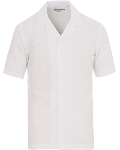  Riviera Camp Collar Short Sleeve Shirt White