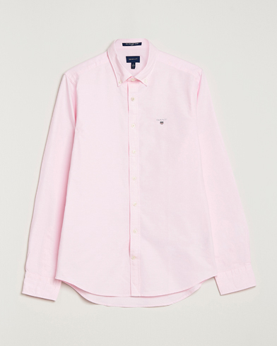Men | Oxford Shirts | GANT | Slim Fit Oxford Shirt Light Pink