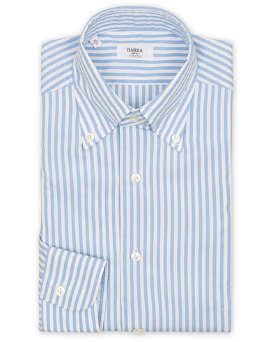  Culto Slim Fit Button Down Stripe Shirt Light Blue