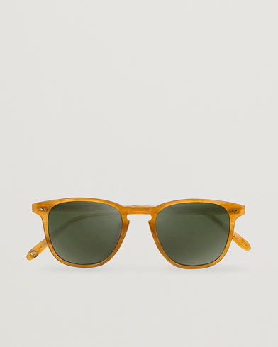 Men | Garrett Leight | Garrett Leight | Brooks 47 Sunglasses Butterscotch/Green Polarized
