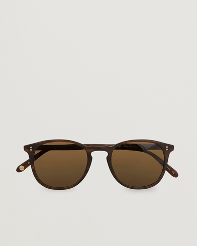 Men | D-frame Sunglasses | Garrett Leight | Kinney 49 Sunglasses Matte Brandy Tortoise/Brown Polarized