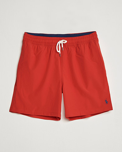 Men | Wardrobe Basics | Polo Ralph Lauren | Traveler Boxer Swim Shorts RL Red