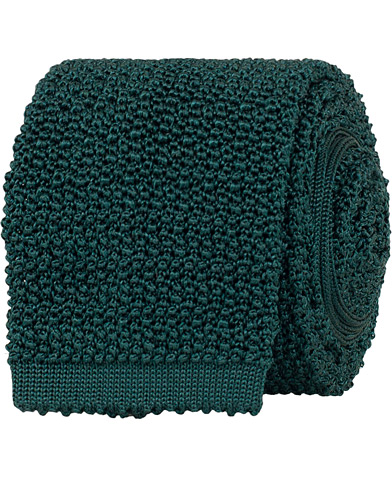  |  Knitted Silk 6.5 cm Tie Green