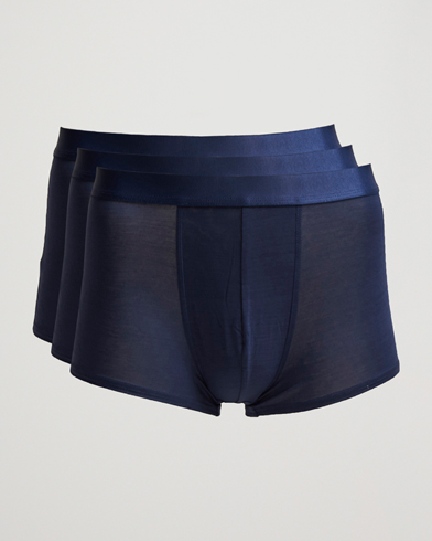 Men | Wardrobe Basics | CDLP | 3-Pack Boxer Trunk Navy Blue