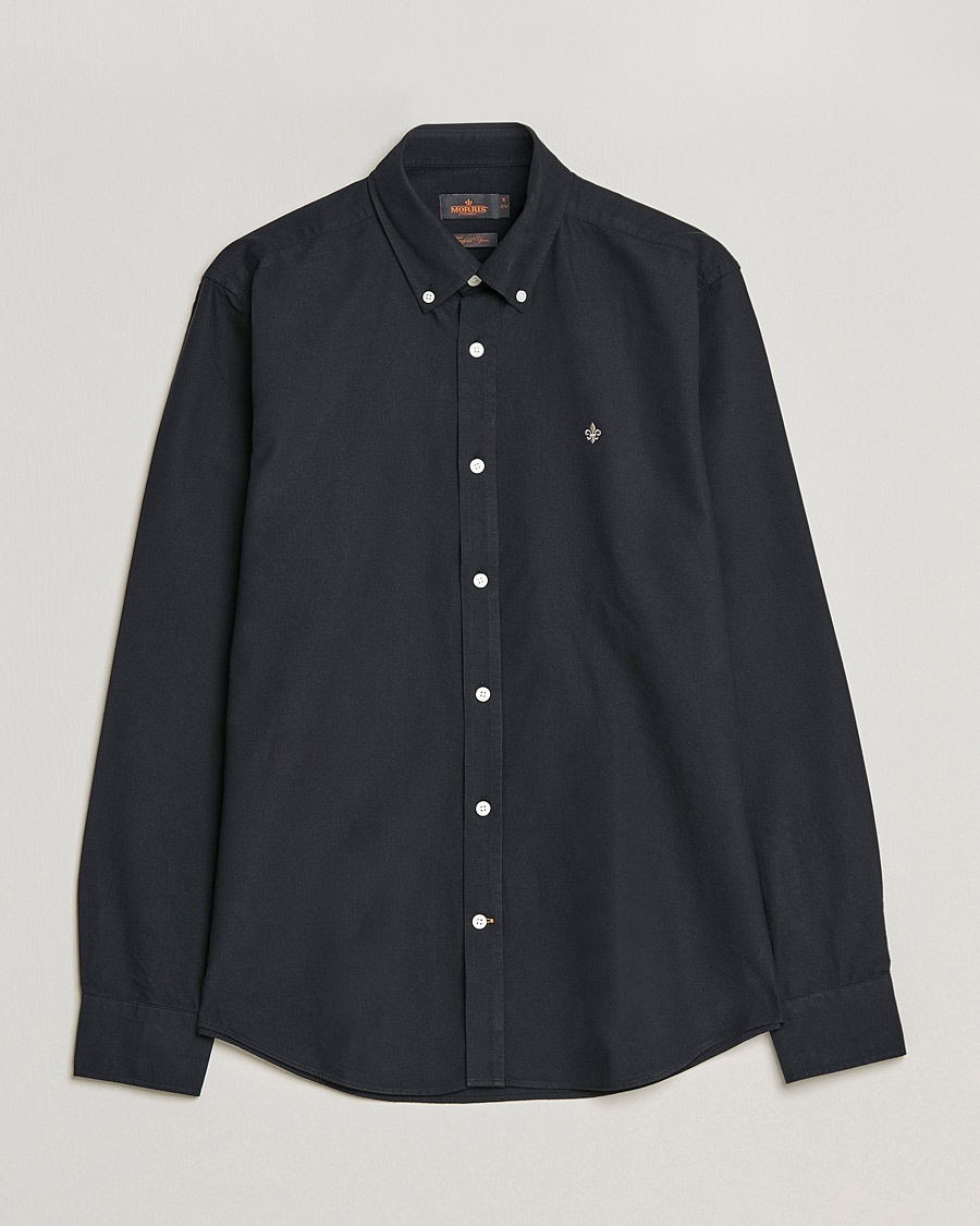 Morris Douglas Oxford Shirt Black – Black