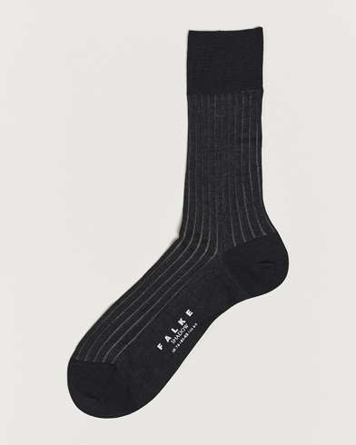 Men |  | Falke | Shadow Stripe Sock Grey/White