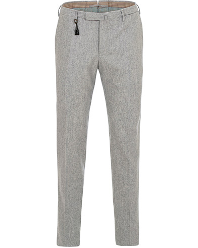 Super 100's Flannel Trousers Light Grey