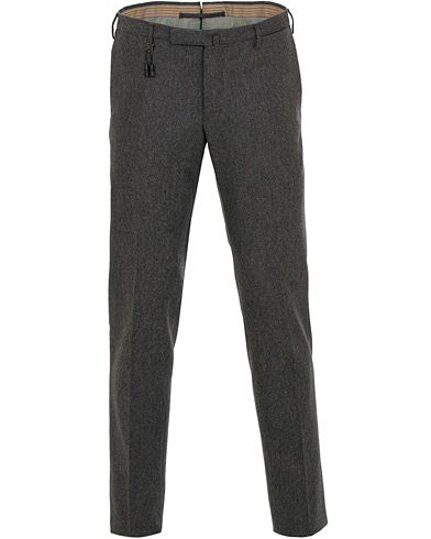  Super 100's Flannel Trousers Charcoal