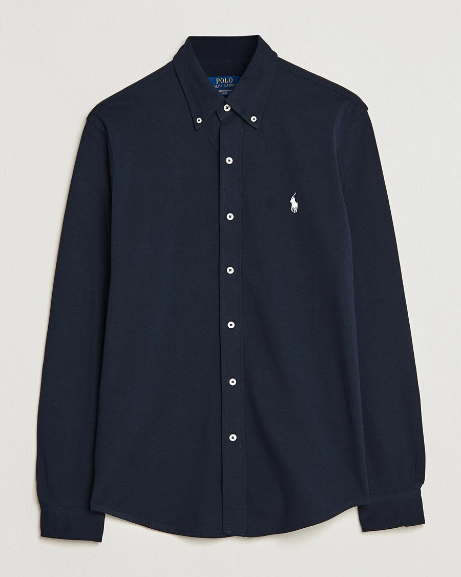Polo Ralph Lauren Featherweight Mesh Shirt Aviator Navy – Blue