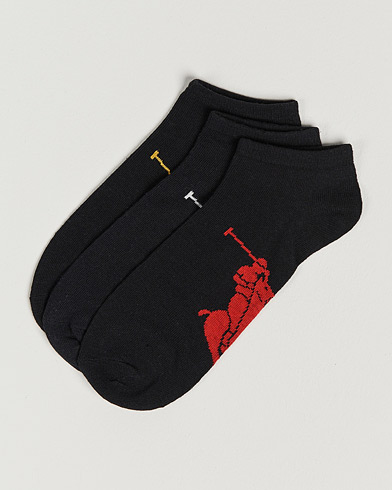 Men | Socks | Polo Ralph Lauren | 3-Pack Sneaker Sock Black