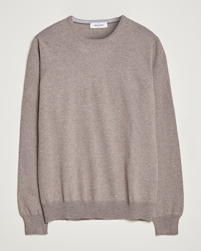 Men | Sweaters & Knitwear | Gran Sasso | Merino Fashion Fit Crew Neck Pullover Beige