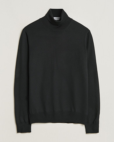 Men | Sweaters & Knitwear | Gran Sasso | Merino Fashion Fit Rollneck Black