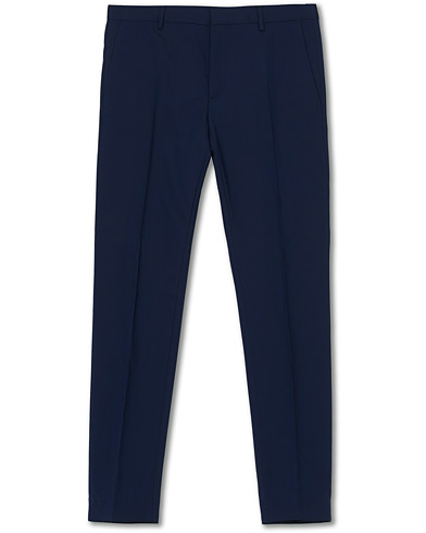 Suit Trousers |  Wool Stretch Trousers Ink Blue