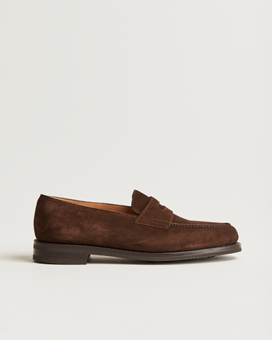 Loafers |  Lopez Penny Loafer Dark Brown Suede