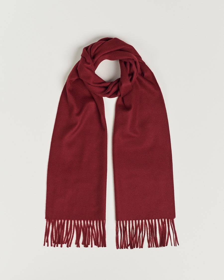Piacenza Cashmere Cashmere Scarf Burgundy – Red