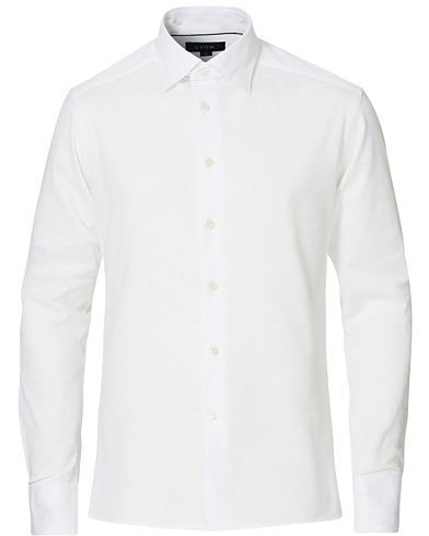 Polo Shirts |  Slim Fit Jersey Button Under Shirt White
