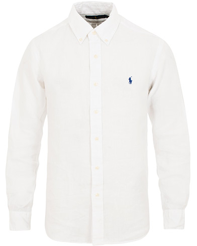  Core Fit Linen Shirt Pure White