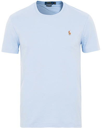 Short Sleeve T-shirts |  Luxury Pima Cotton Crew Neck Tee Elite Blue