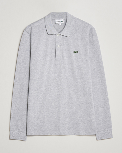 Men | Long Sleeve Polo Shirts | Lacoste | Long Sleeve Original Polo Grey