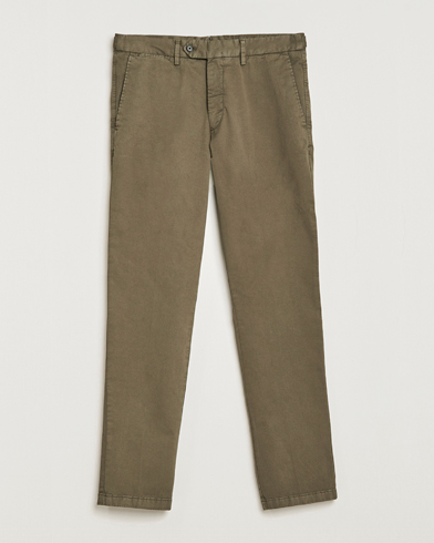 Men | Trousers | Oscar Jacobson | Danwick Side Adjusters Chino Olive