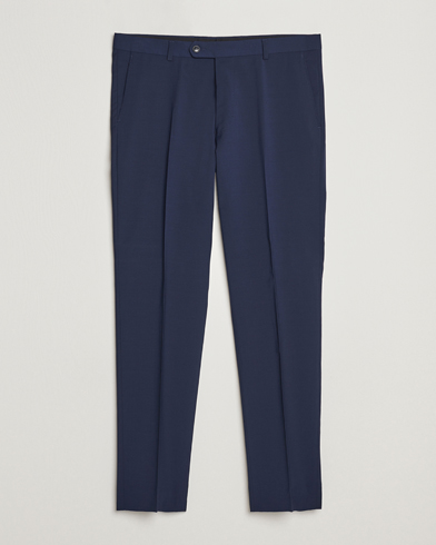 Men | Suit Trousers | Oscar Jacobson | Denz Wool Trousers Navy