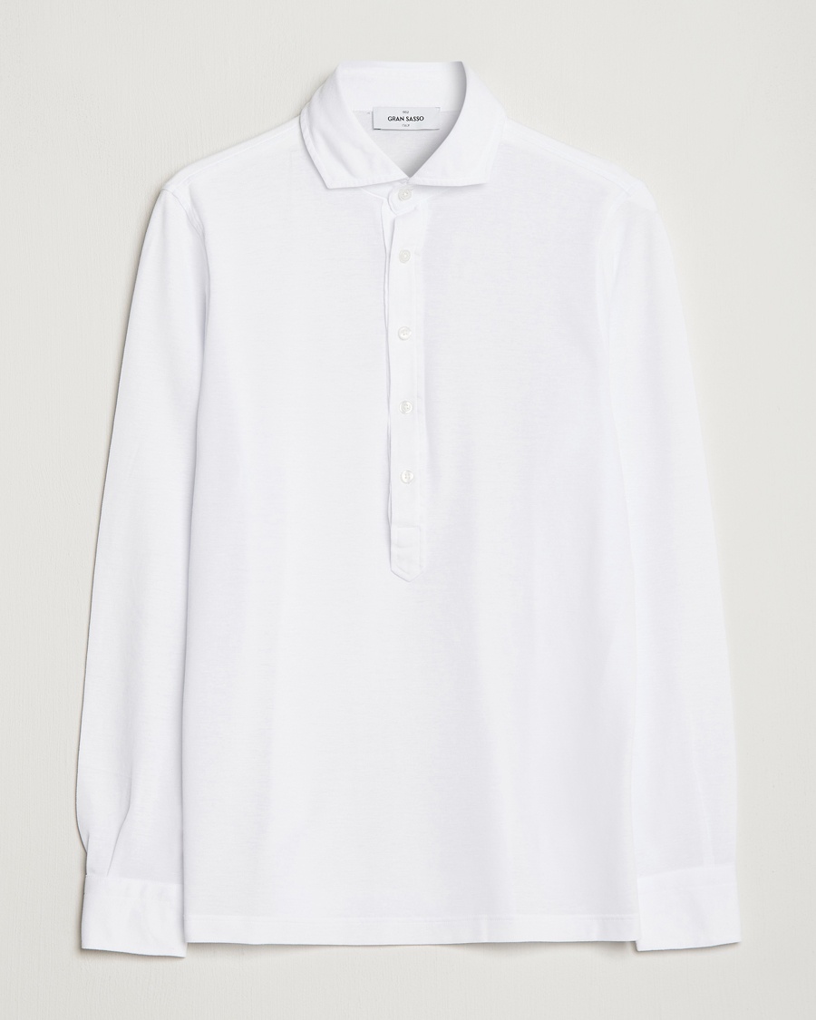Gran Sasso Popover Shirt White – White