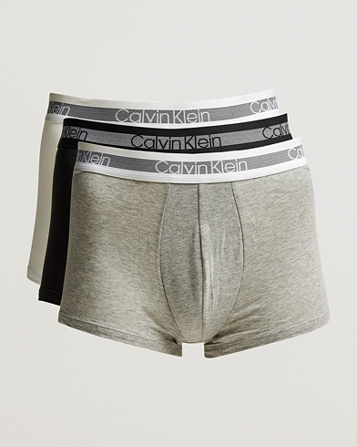 Men | Trunks | Calvin Klein | Cooling Trunk 3-Pack Grey/Black/White