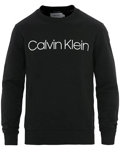 Men | Sweaters & Knitwear | Calvin Klein | Front Logo Sweatshirt Black