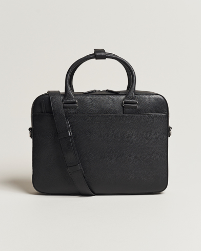 Men | Briefcases | Tiger of Sweden | Bosun Grained Leather Briefcase Black