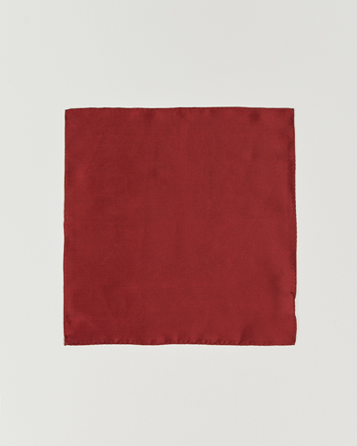 Men | Pocket Squares | Amanda Christensen | Handkercheif Silk Wine Red